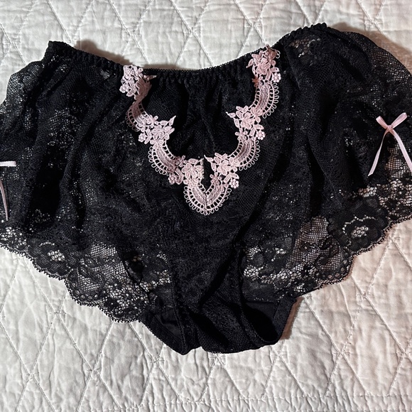 COPY - Christmas RED lace Lolita Panties. - Picture 4 of 7